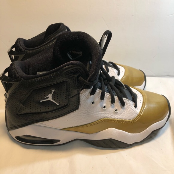 Size 9 - Jordan B'Loyal Loyal White Black Gold No Box Very Gently Worn - Picture 5 of 12
